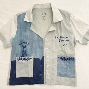 Tombolo x Hôtel Magique Limited Edition Lay Lines Cabana Shirt, Small